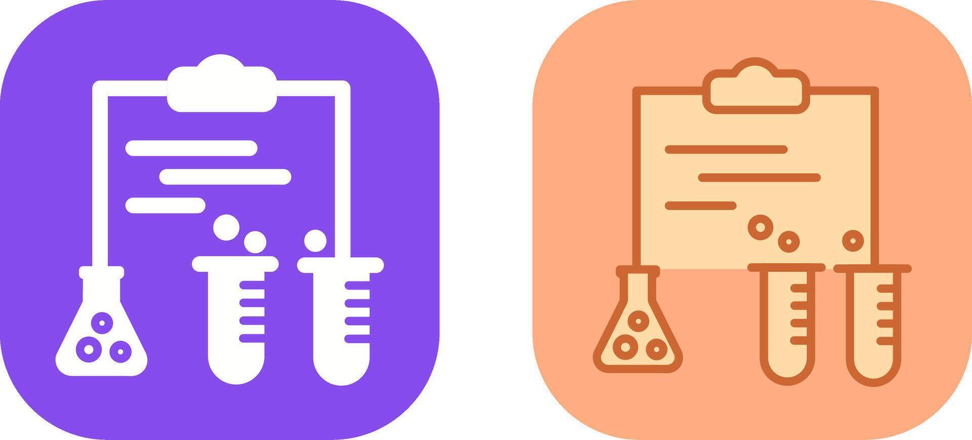 diseño de icono de experimento vector