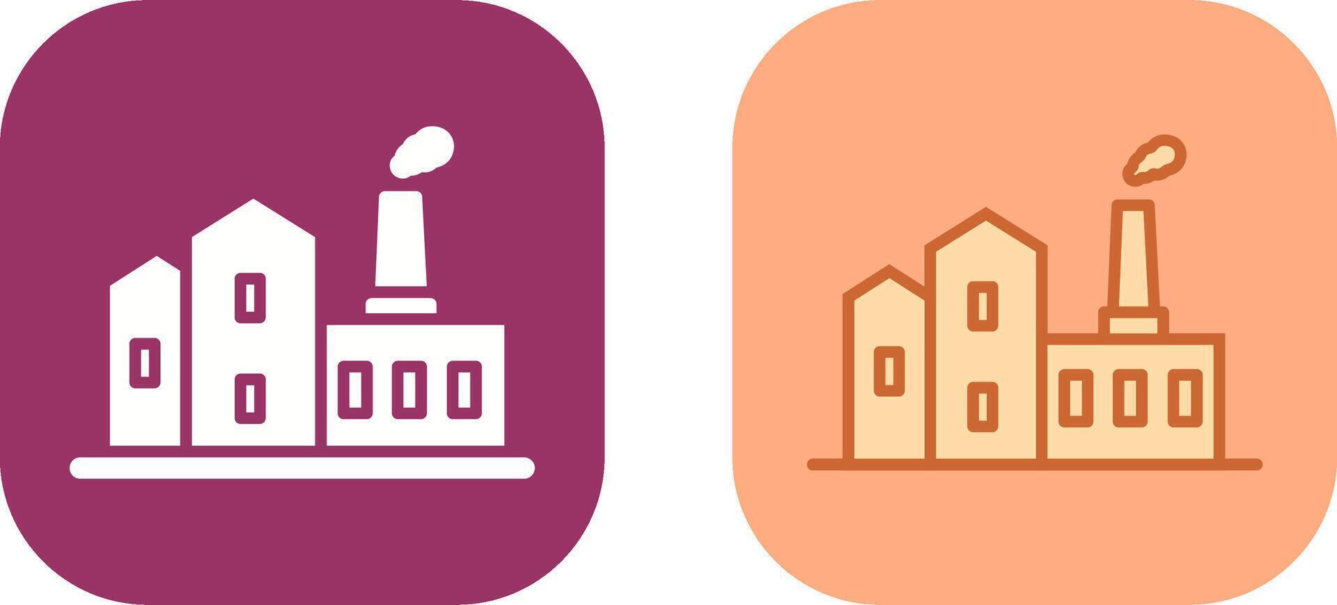 Factory I Icon Design vector