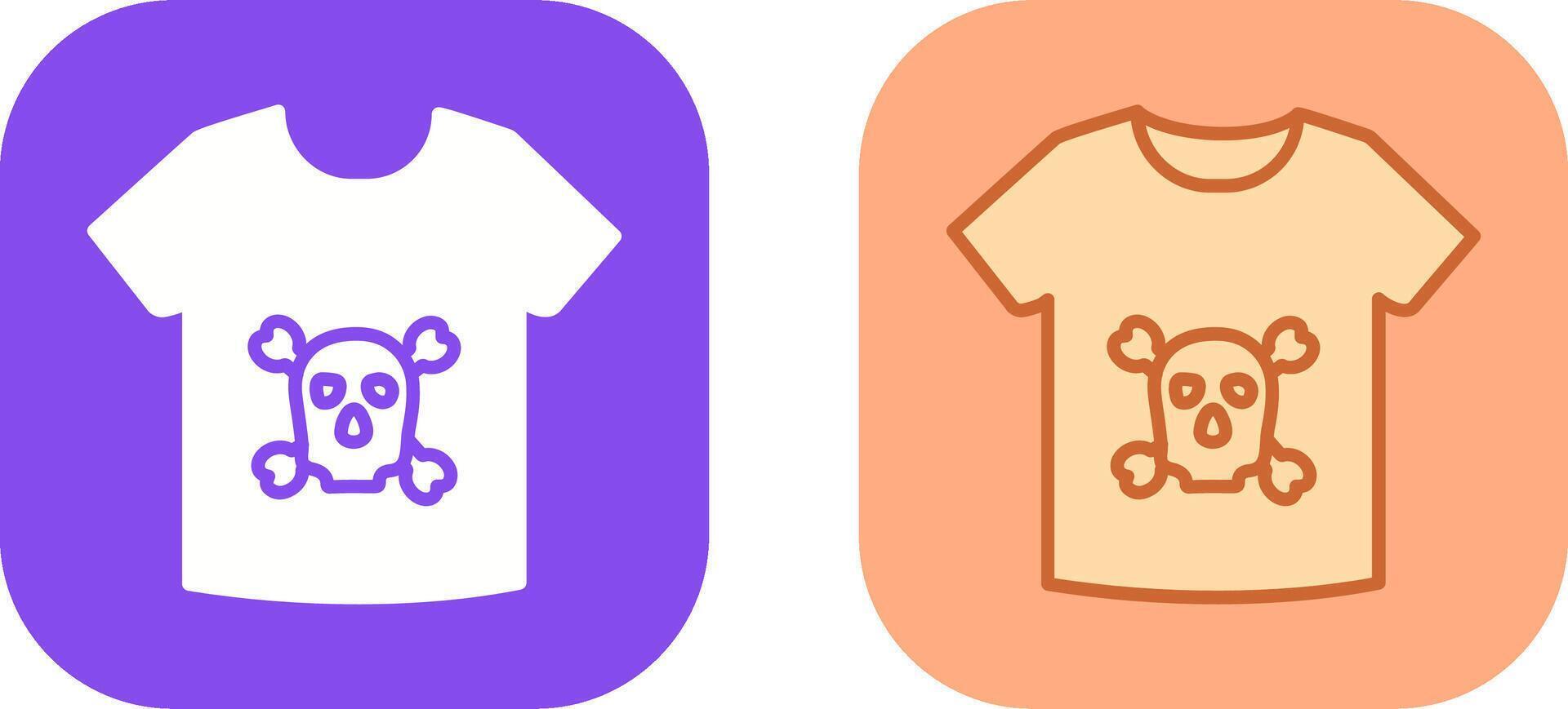 Pirate Shirt Icon Design vector