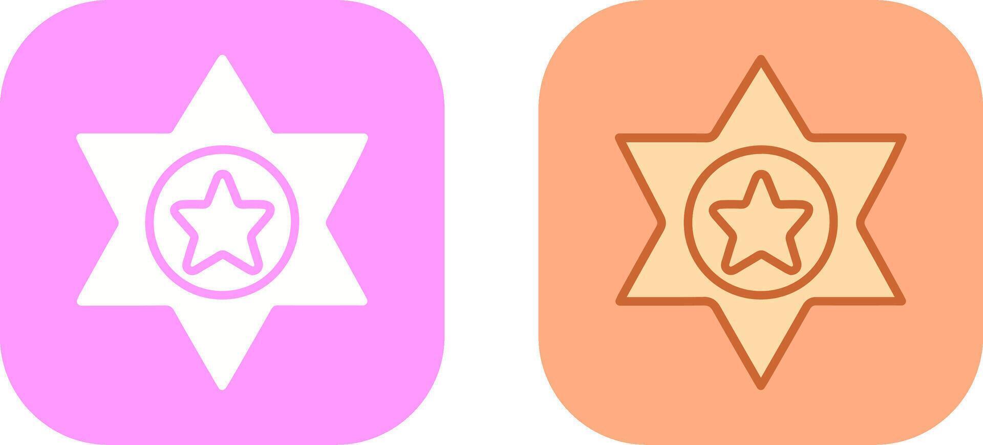 Sheriff Icon Design vector