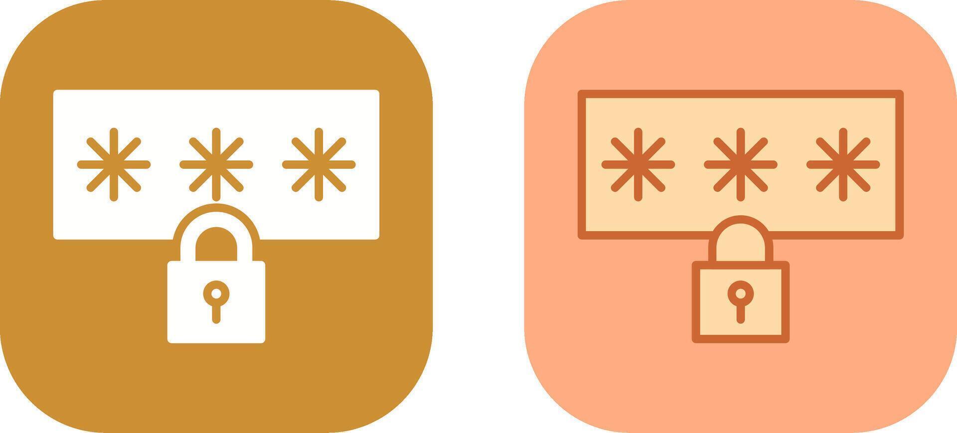 Password Icon Design vector