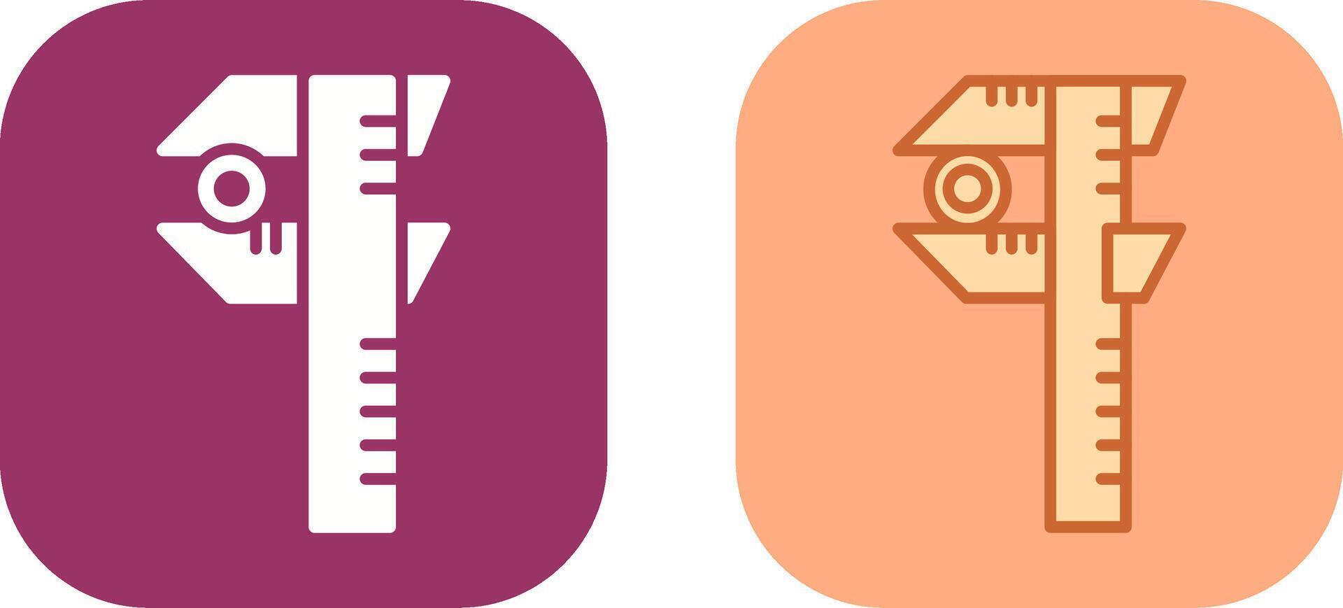 Caliper Icon Design vector
