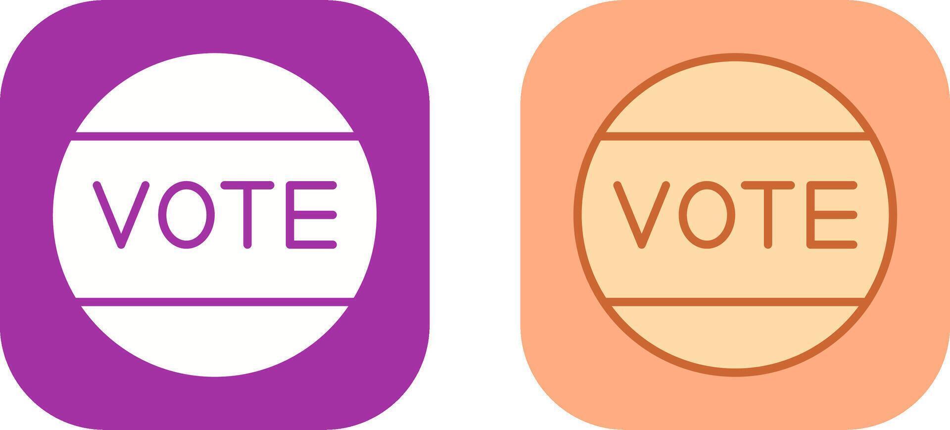 Vote Icon Design vector