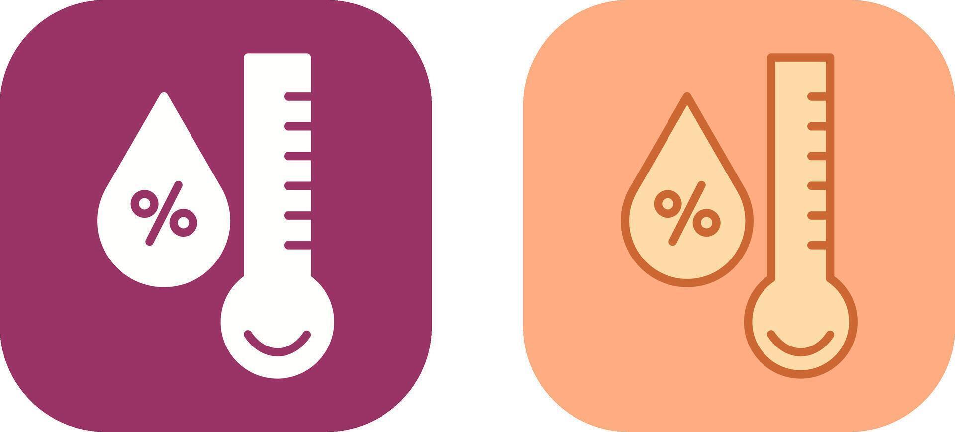 Humidity Icon Design vector