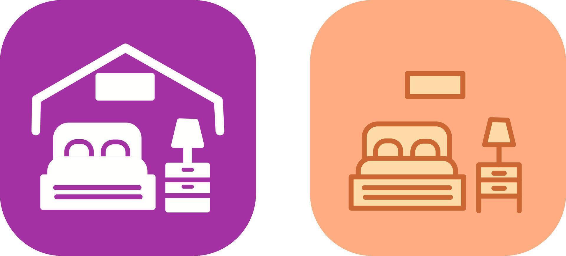 Bedroom Icon Design vector