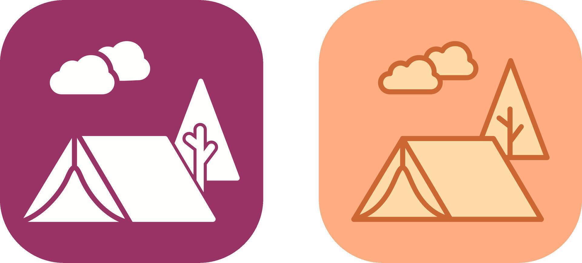 Tent Icon Design vector