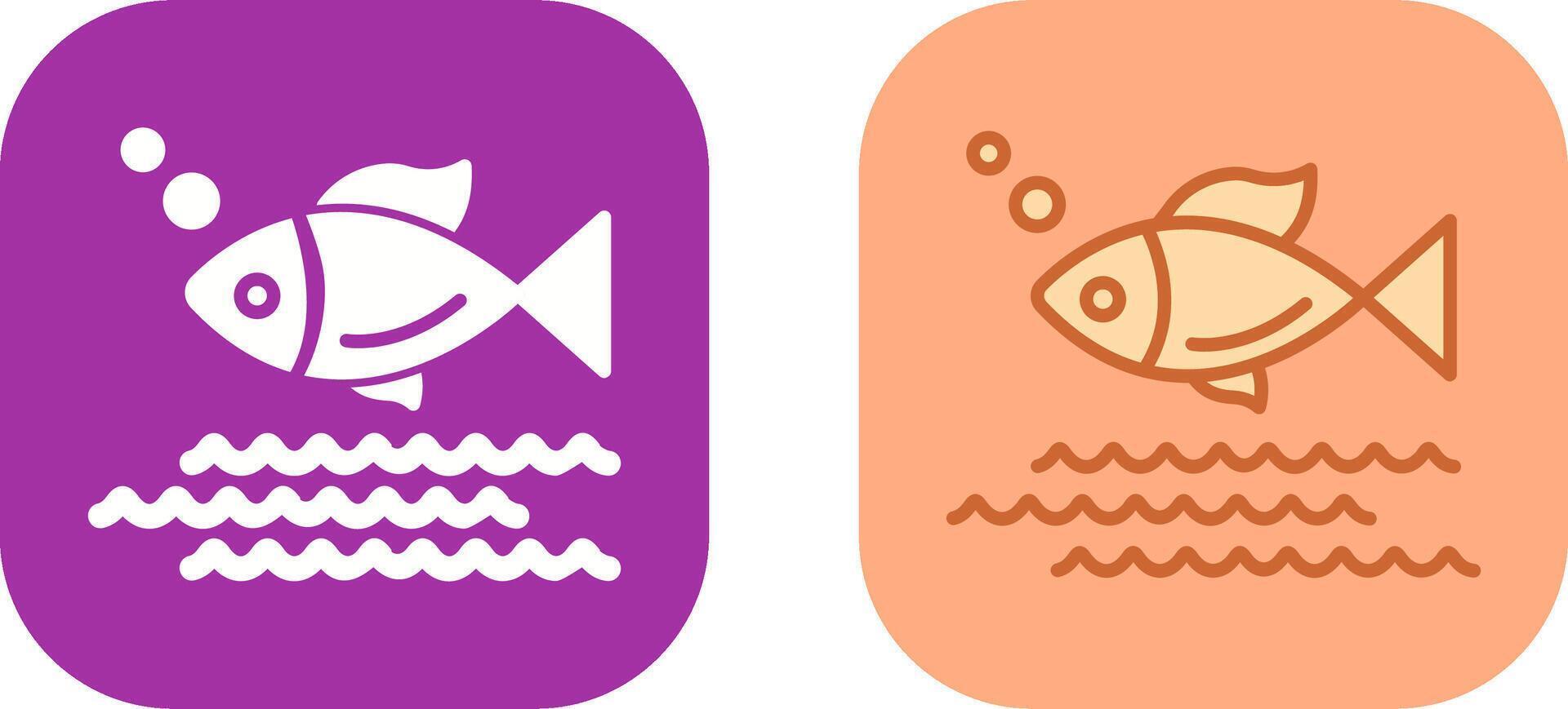 Fish Icon Design vector