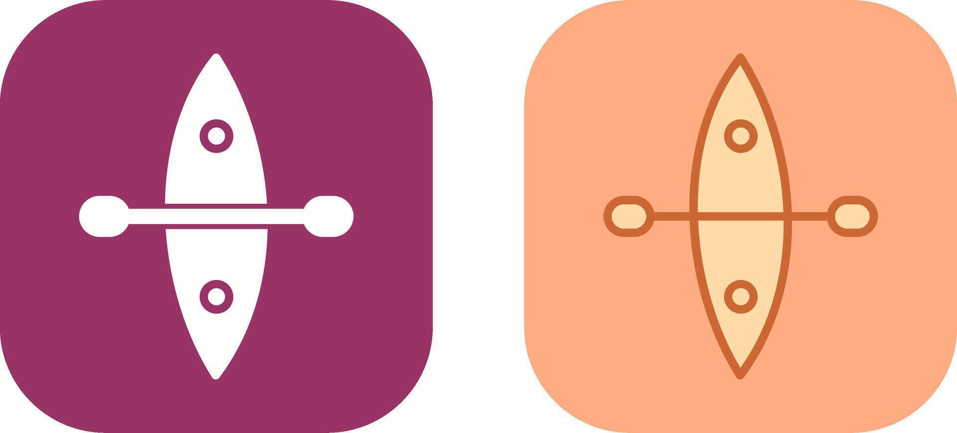 Kayak Icon Design vector