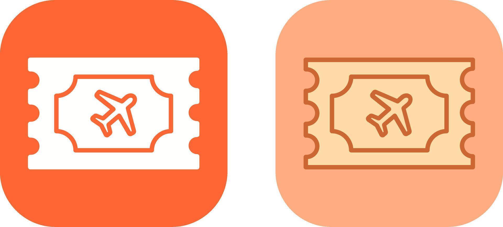Plane Tickets Icon Design vector