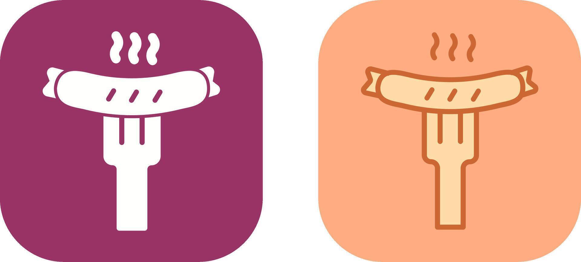 Sausage Icon Design vector