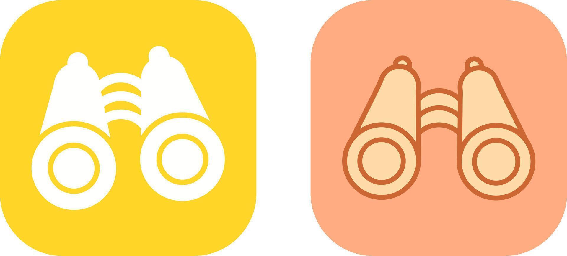 Binoculars Icon Design vector