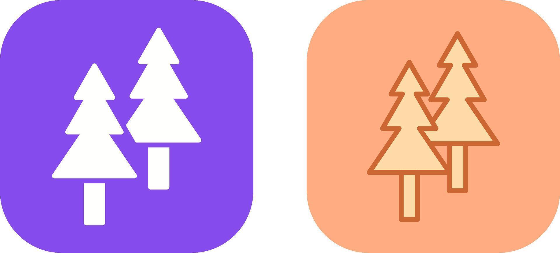 Pine Tree Icon Design vector