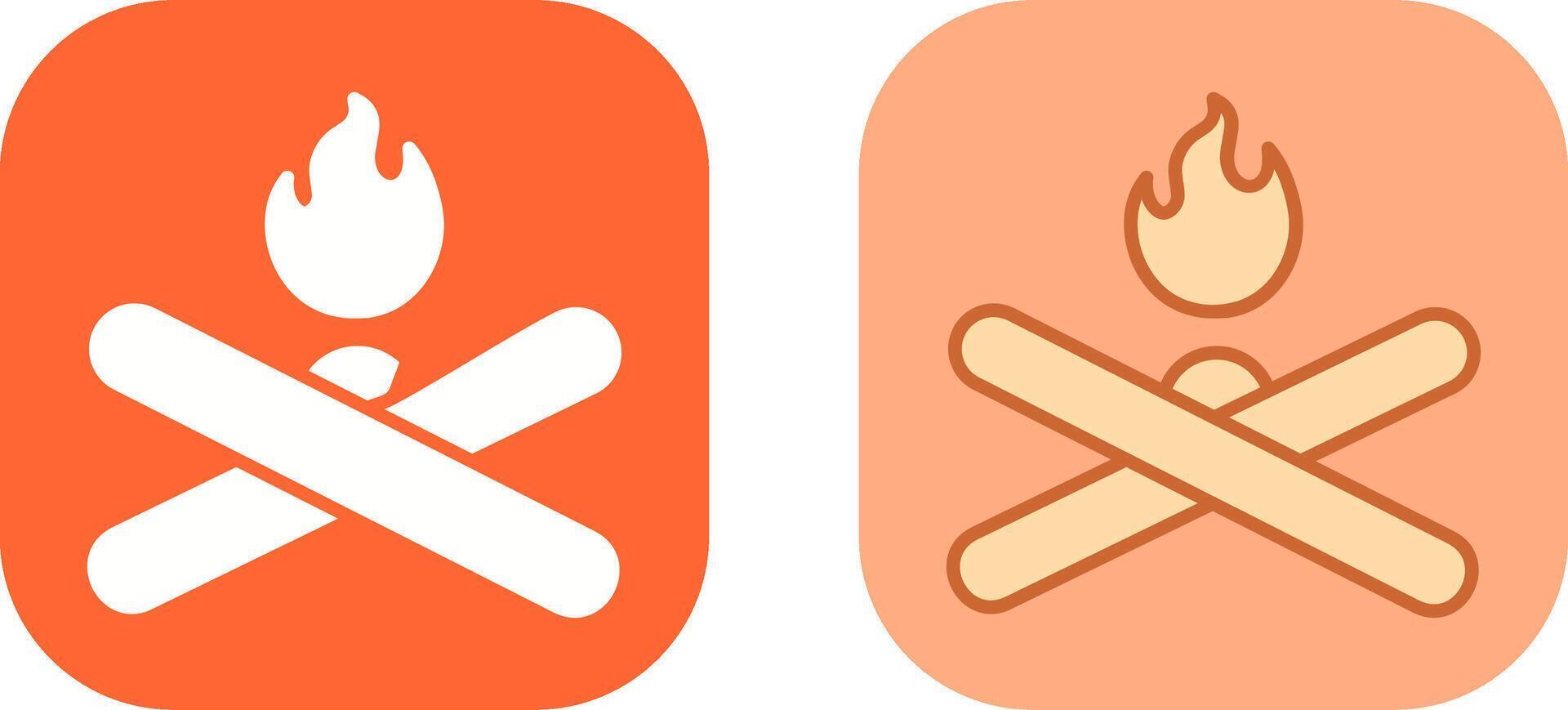 Bonfire Icon Design vector