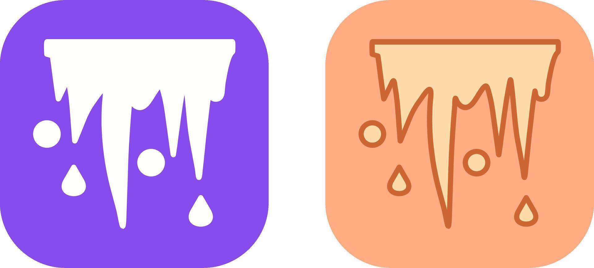 Icicle Icon Design vector