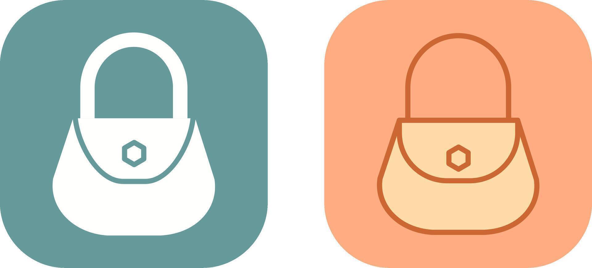 Ladies Bag Icon Design vector