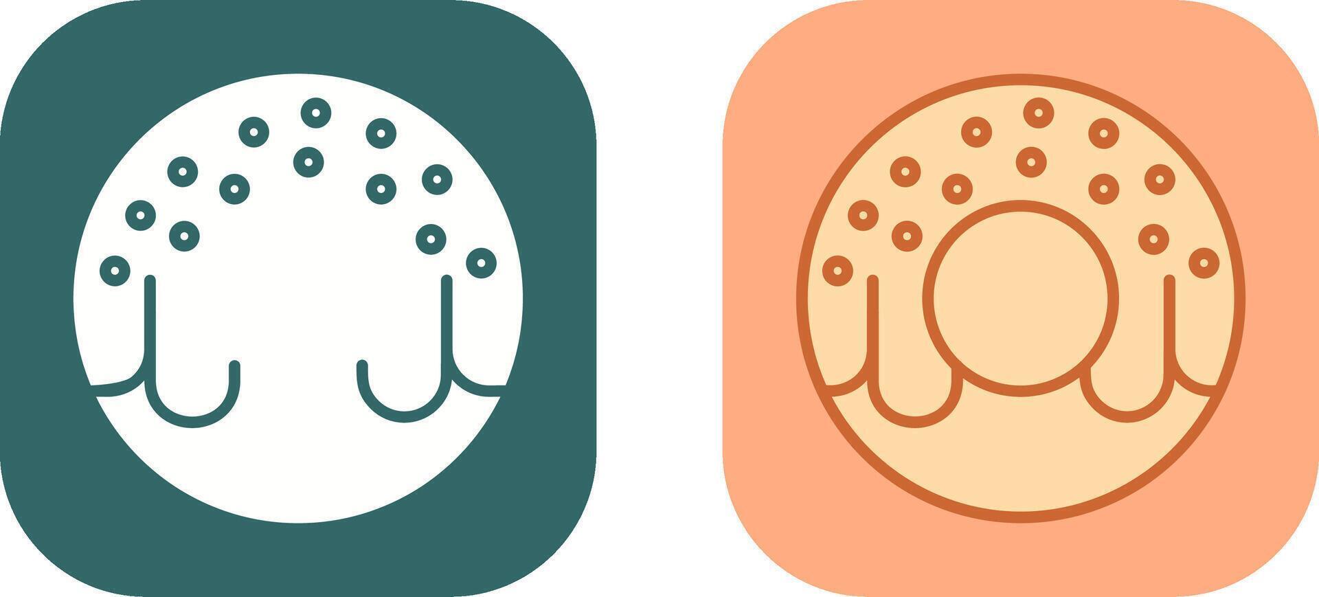 Doughnut Icon Design vector