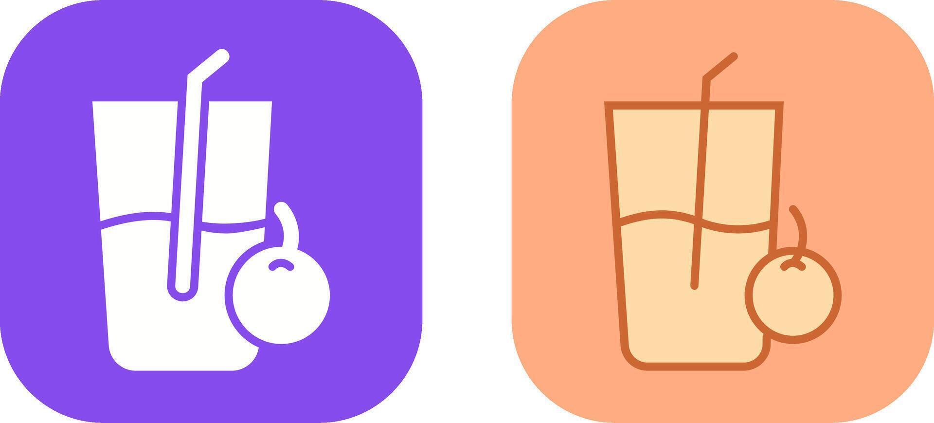 Juice Icon Design vector