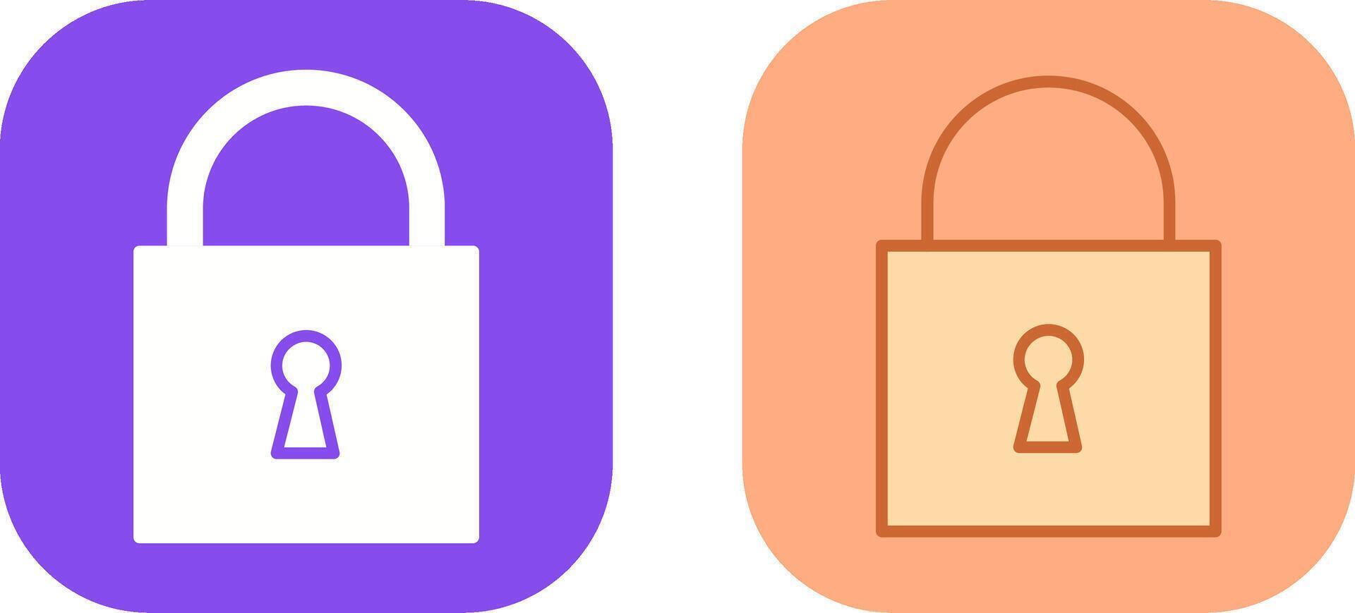 Padlock Icon Design vector