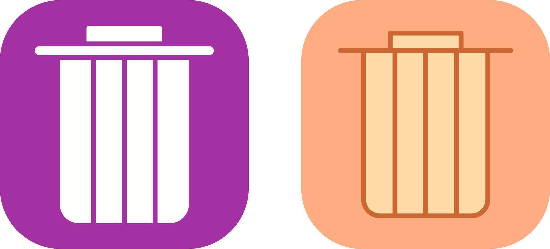 Dustbin Icon Design vector