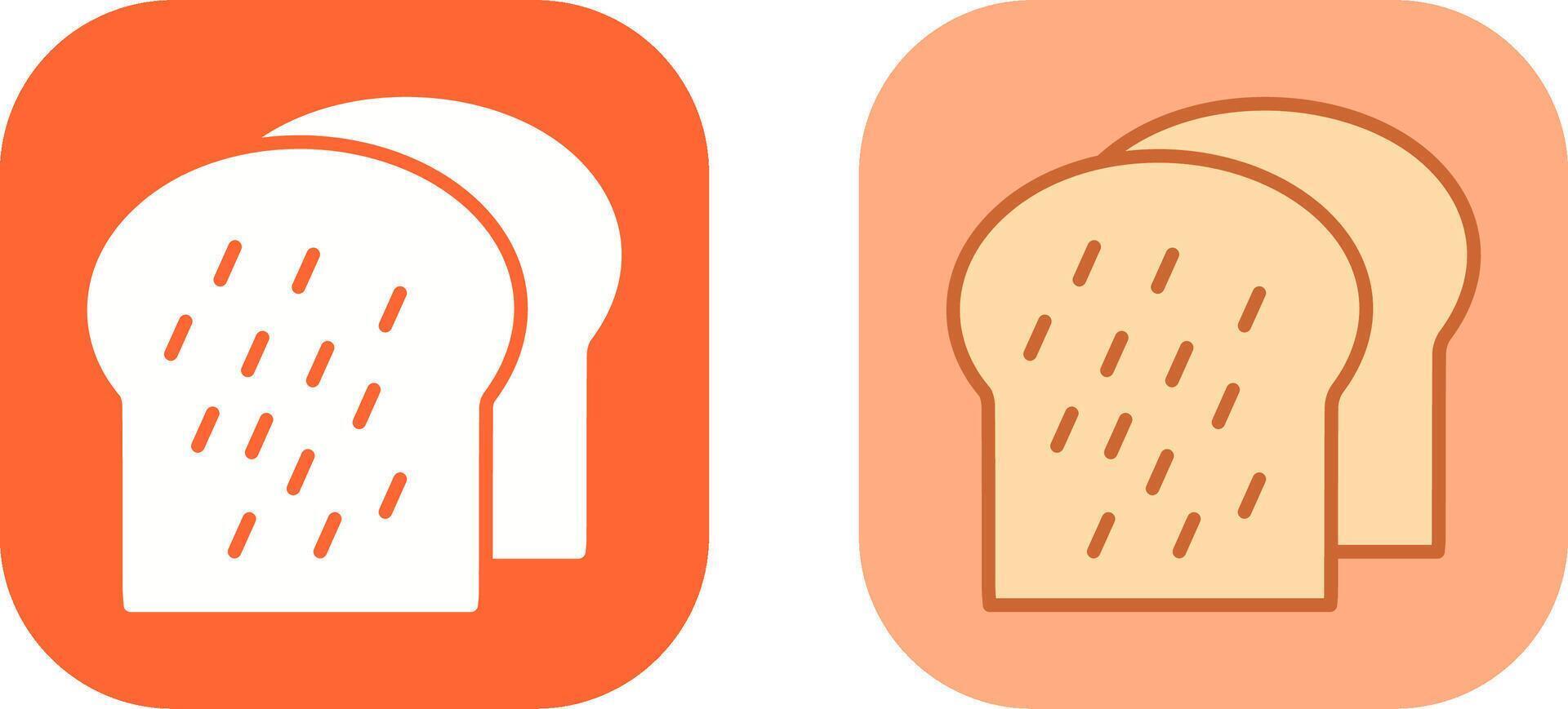 Toast Icon Design vector