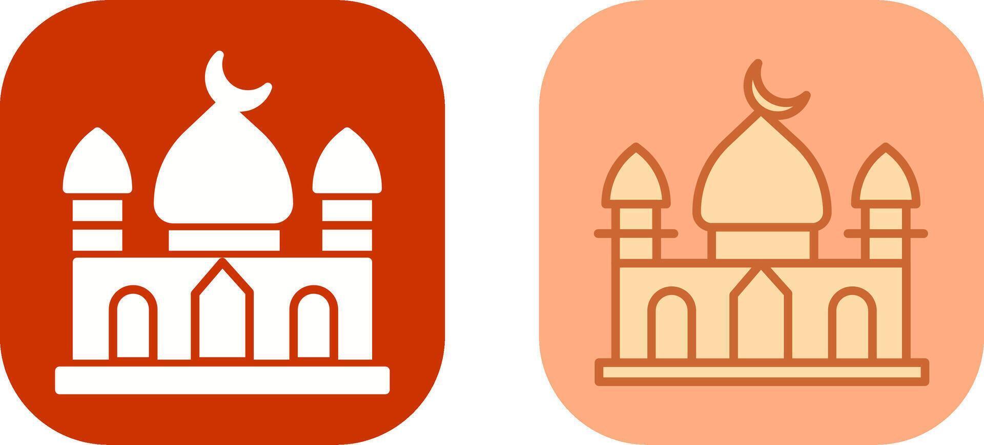 diseño de icono de mezquita vector