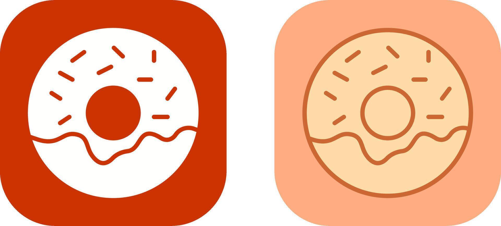 diseño de icono de donut vector