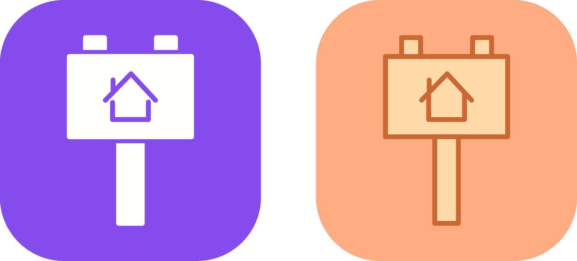 Billboard Icon Design vector