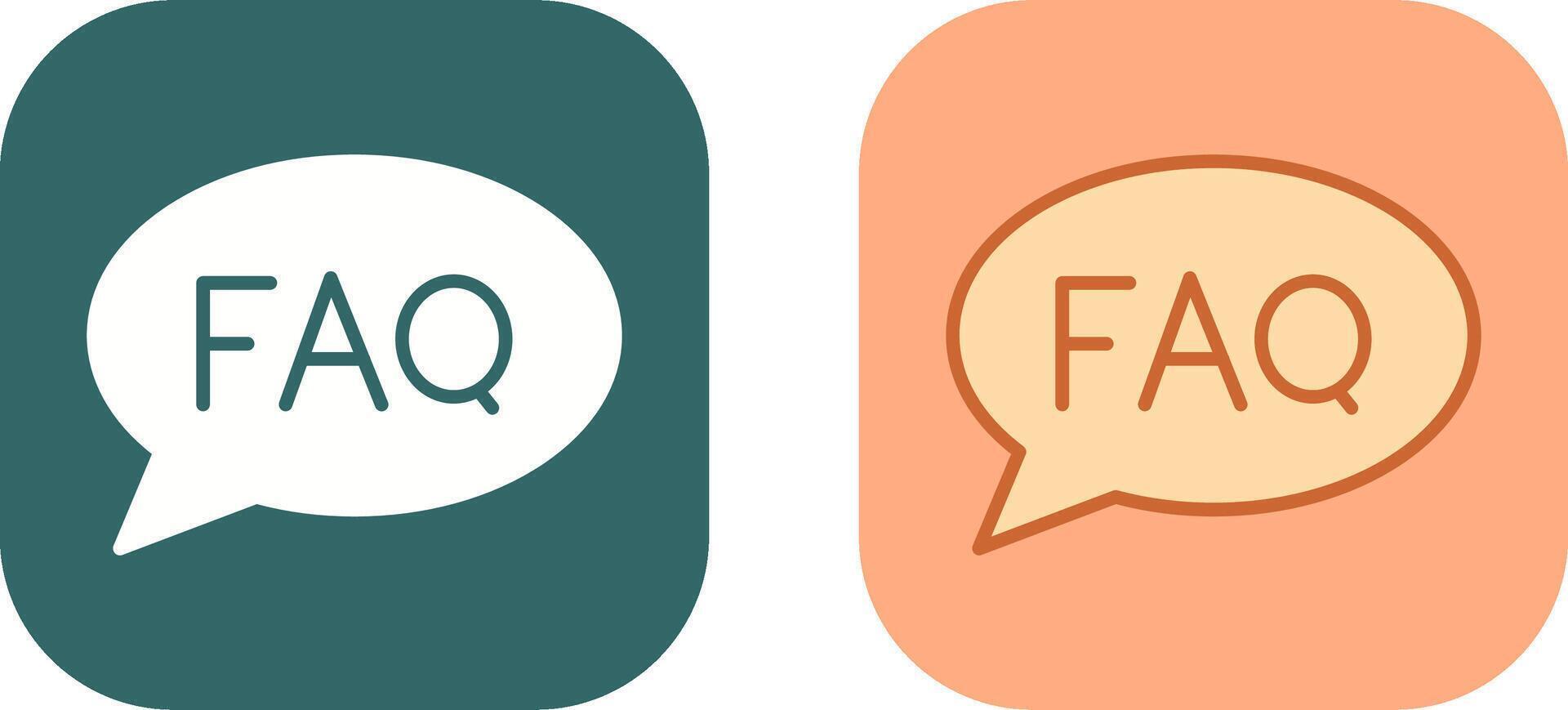 FAQ Icon Design vector