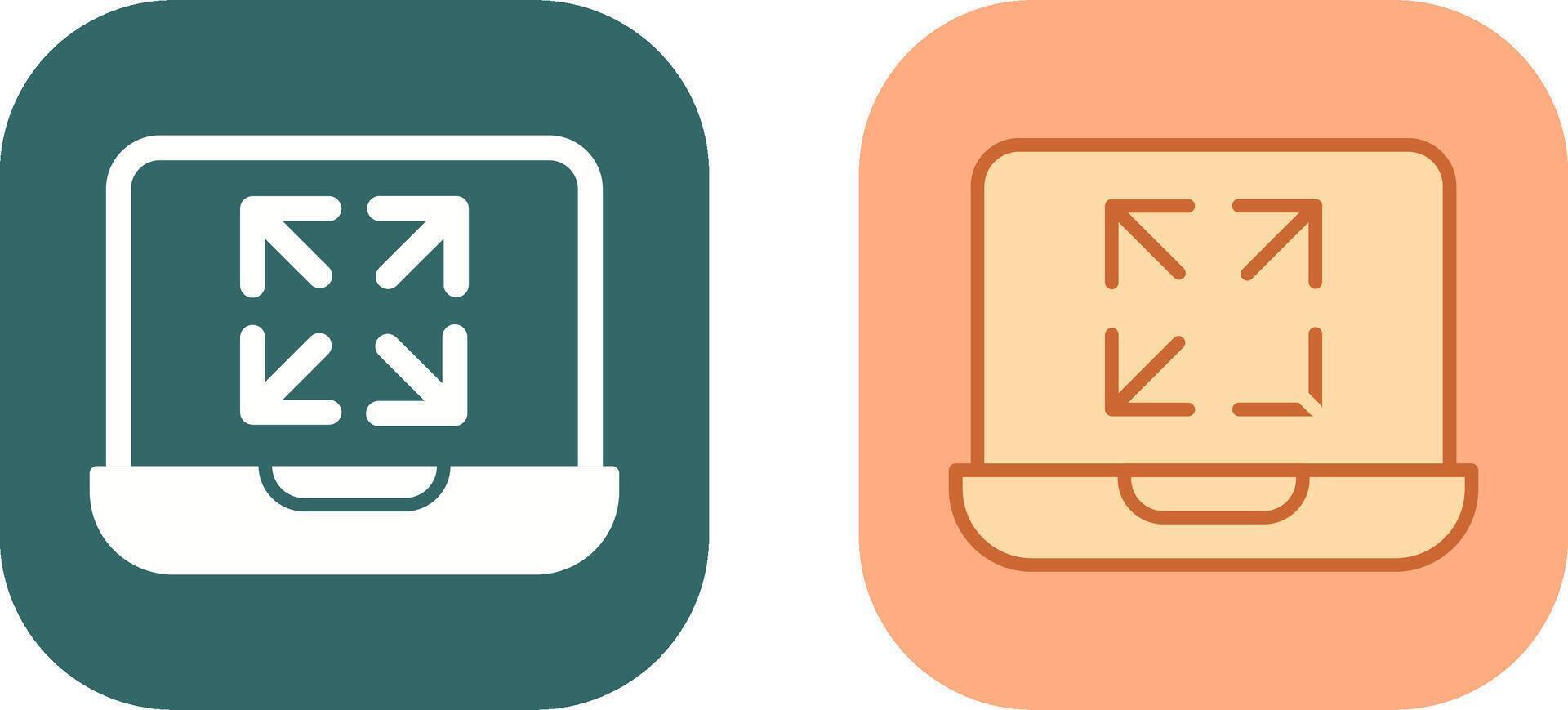 Maximize Icon Design vector
