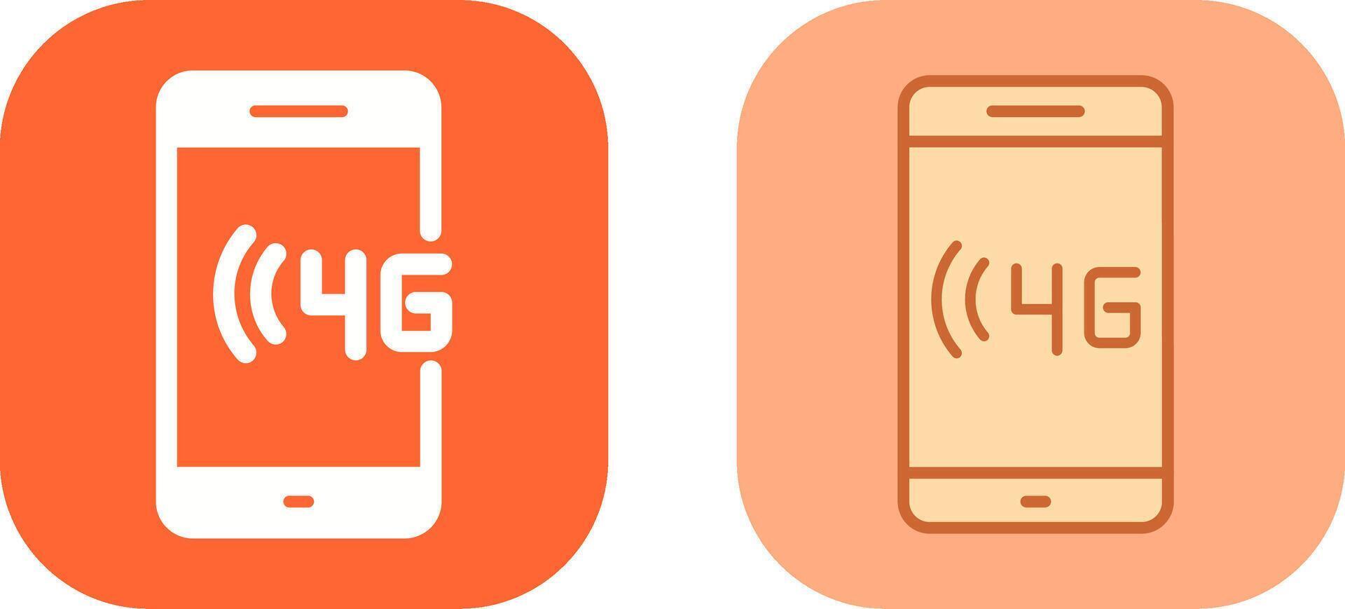 4G Icon Design vector