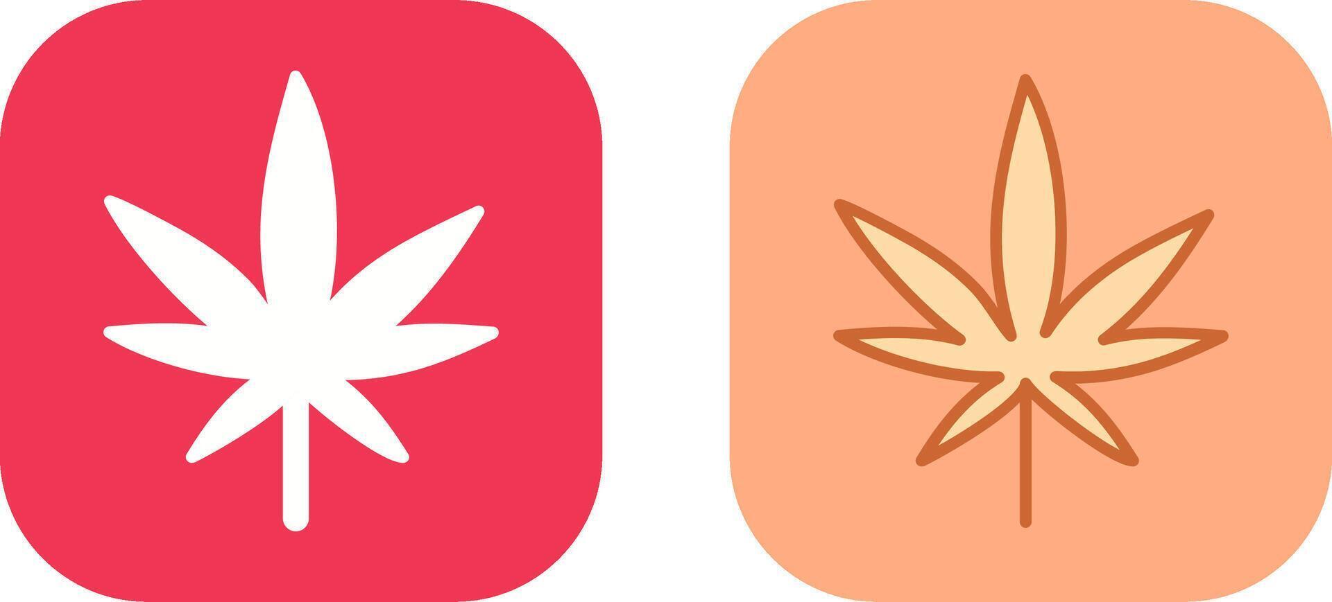 Weed Icon Design vector