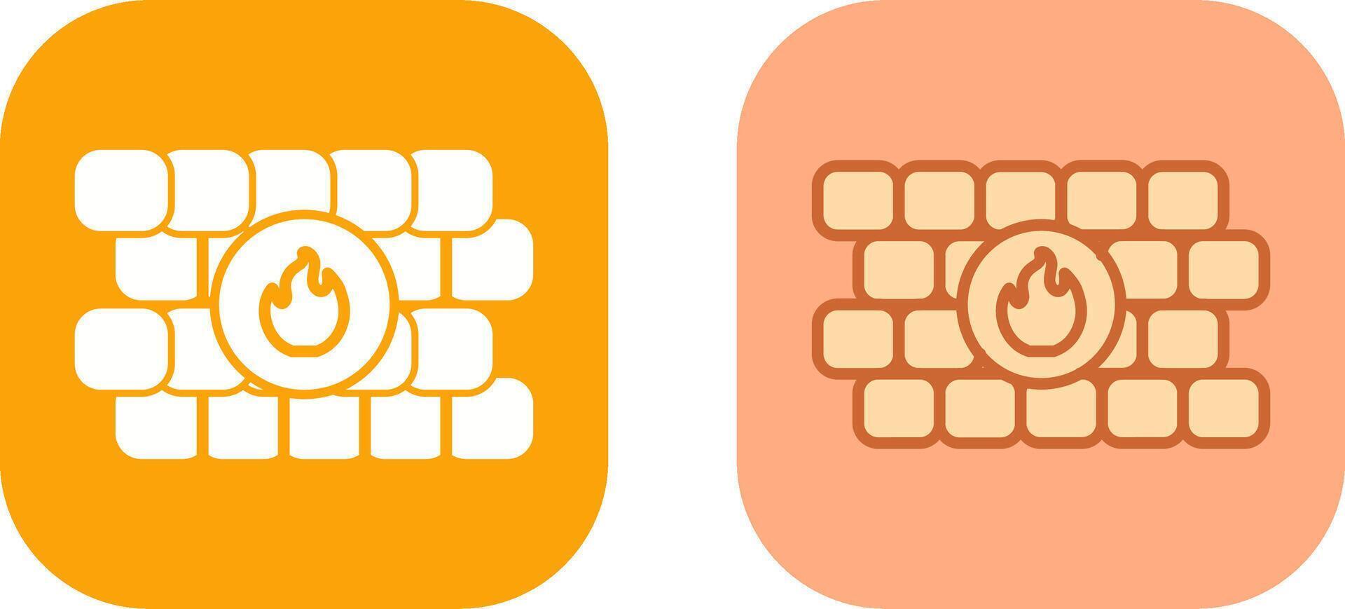 FireWall Icon Design vector