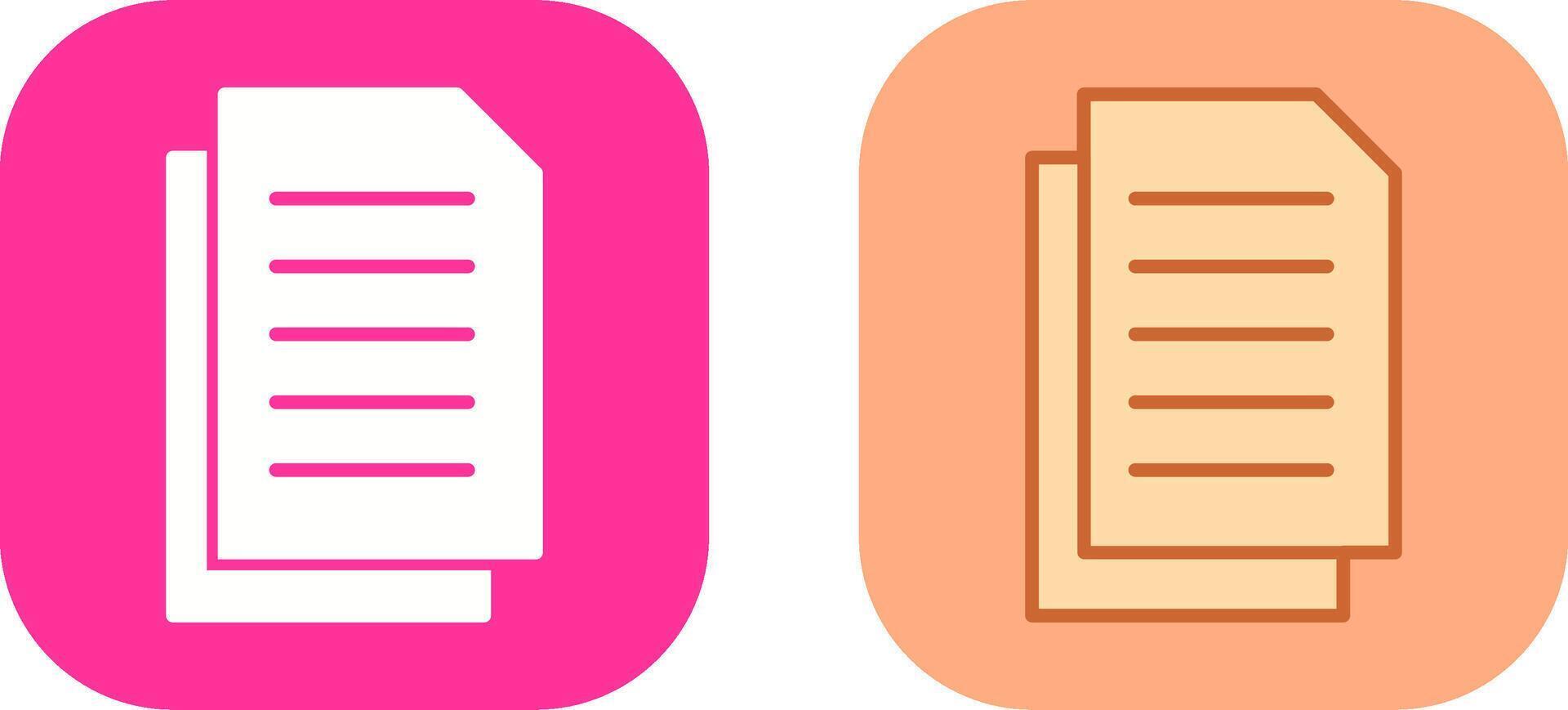 Document Icon Design vector