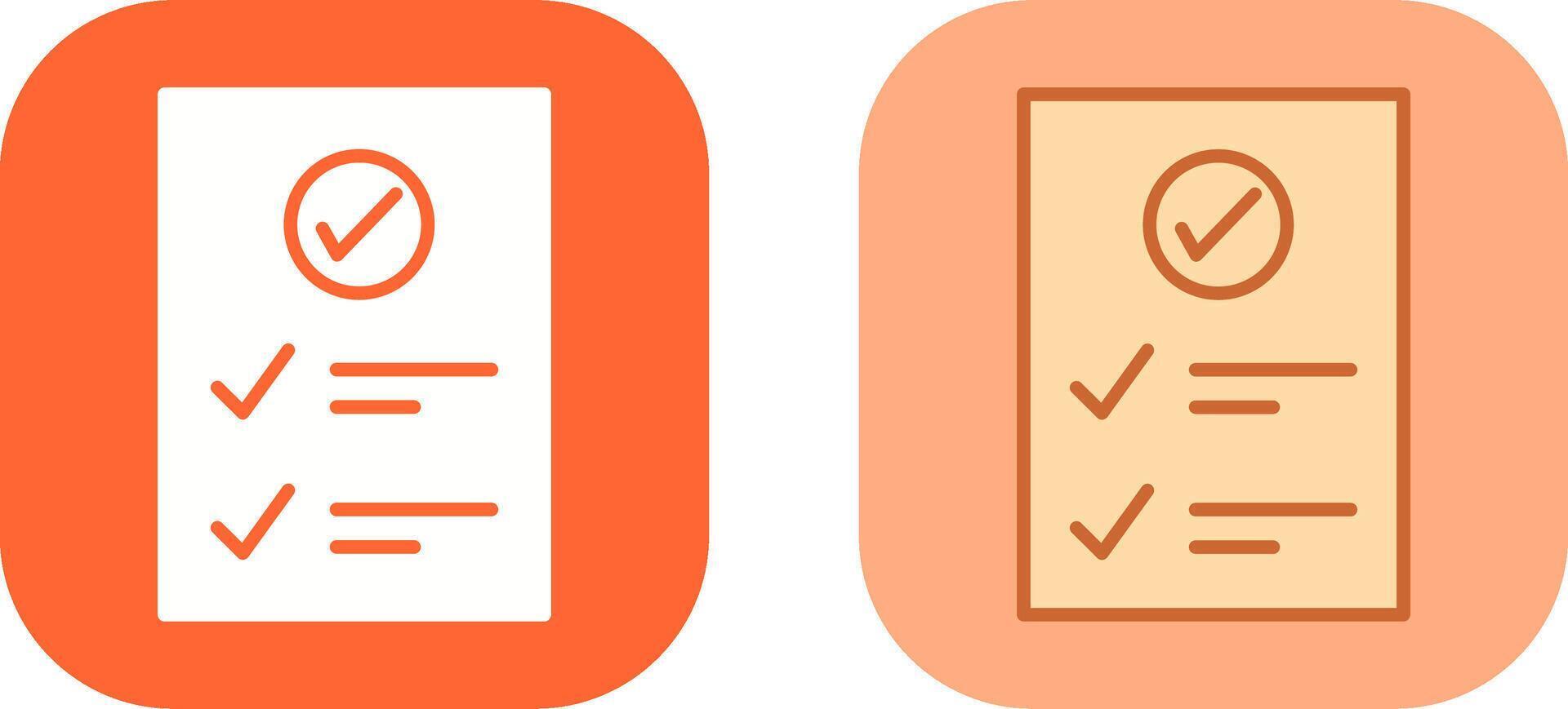 Check Up List Icon Design vector