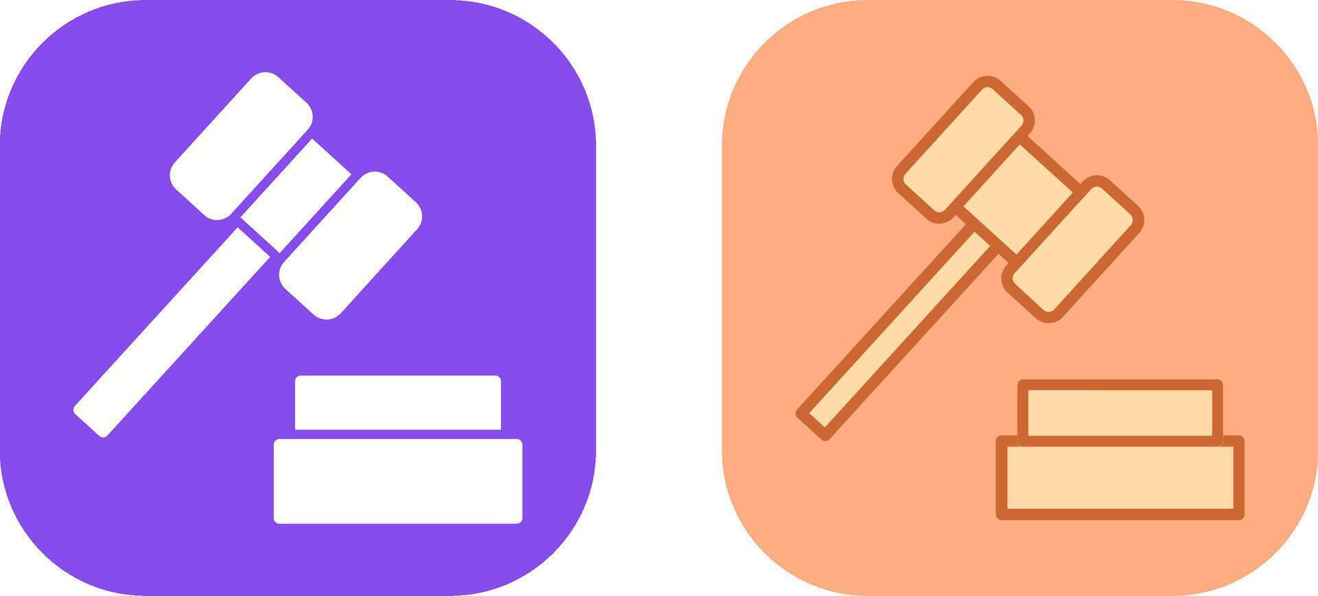 Gavel Icon Design vector