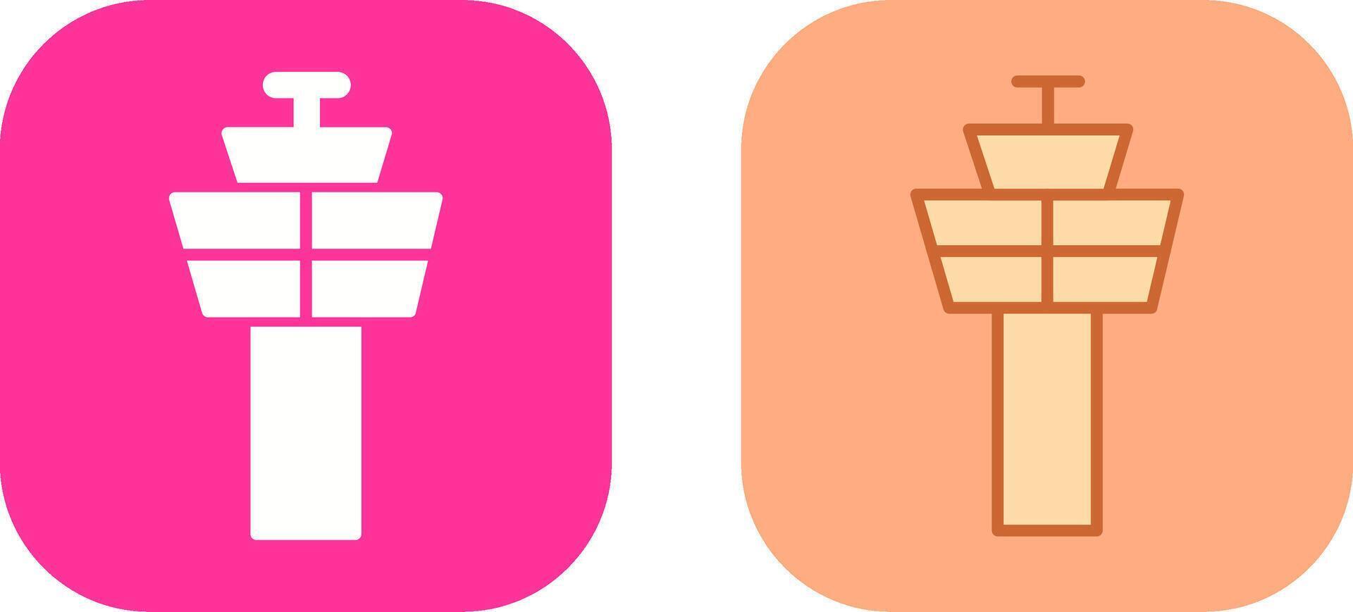 Control Tower Icon Design vector