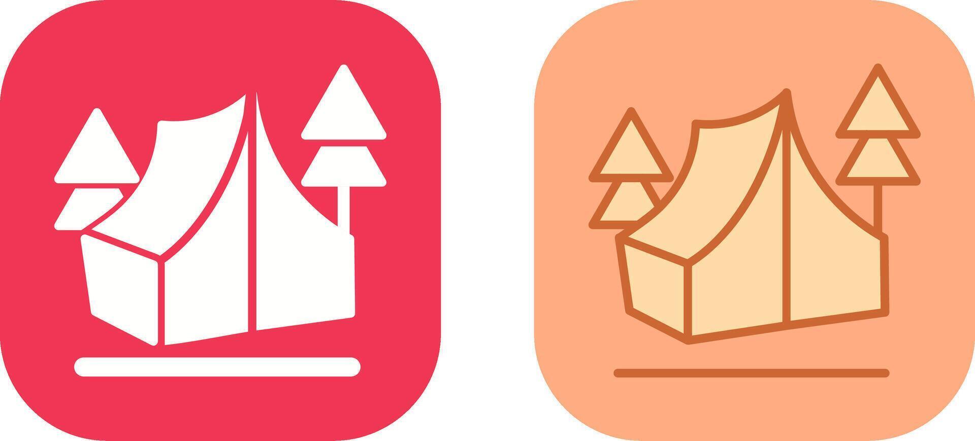 Camp Icon Design vector