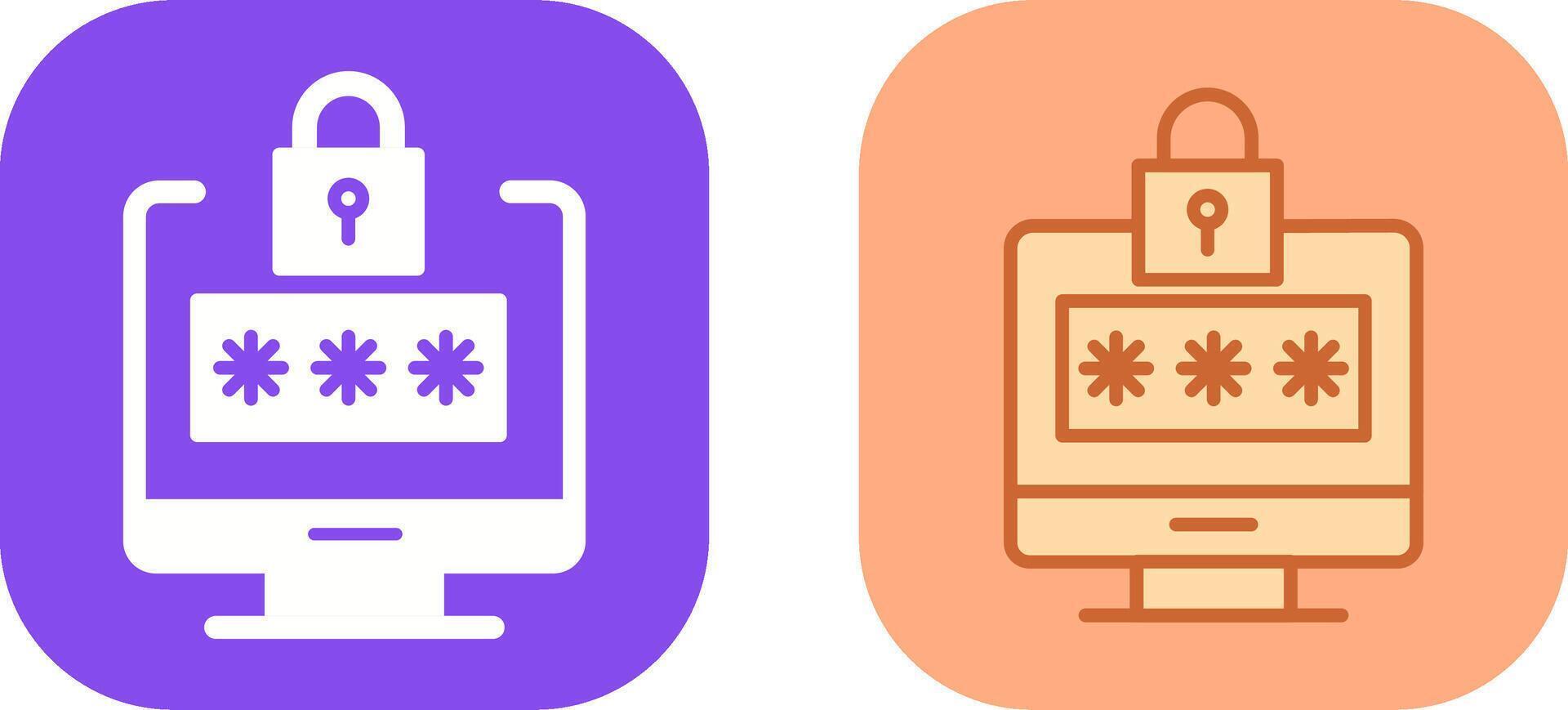 Lock Icon Design vector
