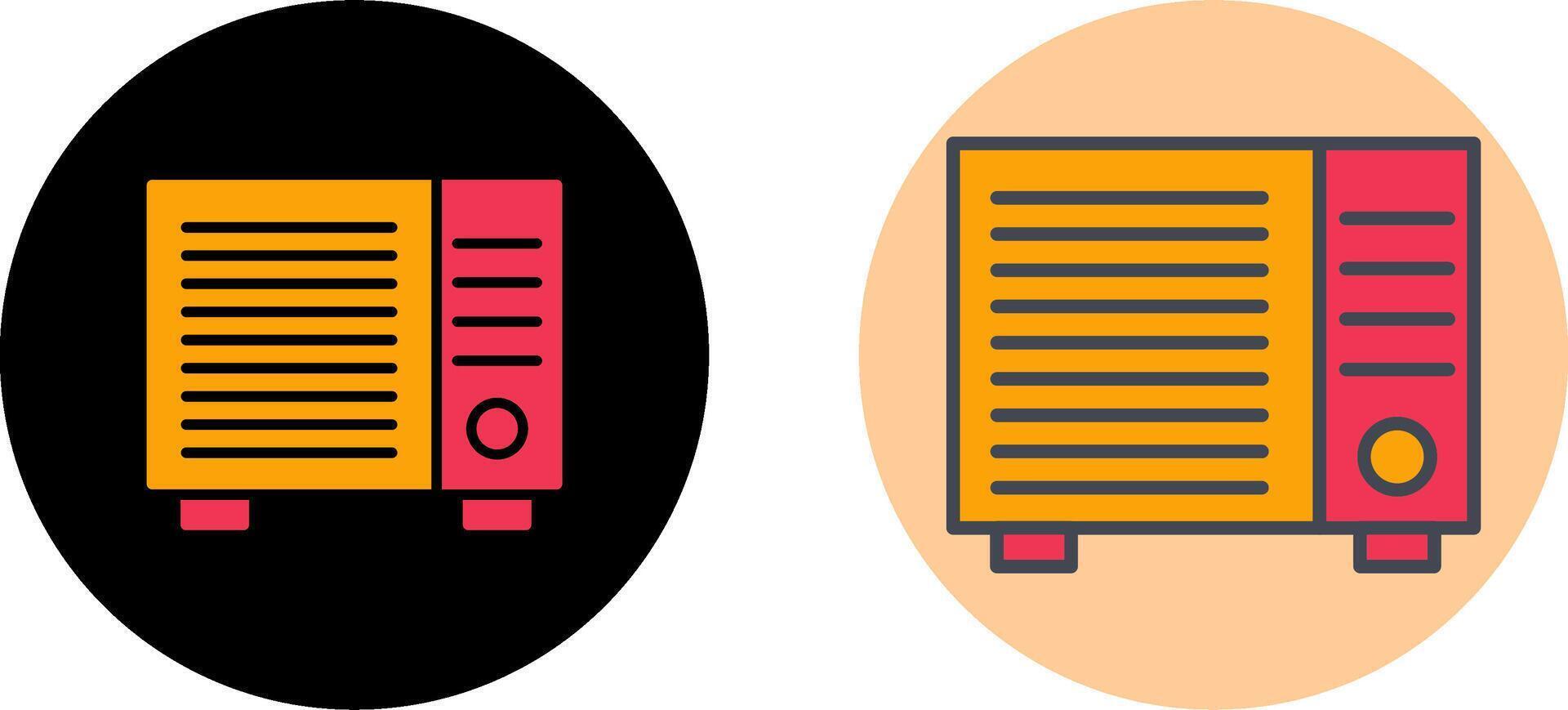 AC Window Unit Icon Design vector