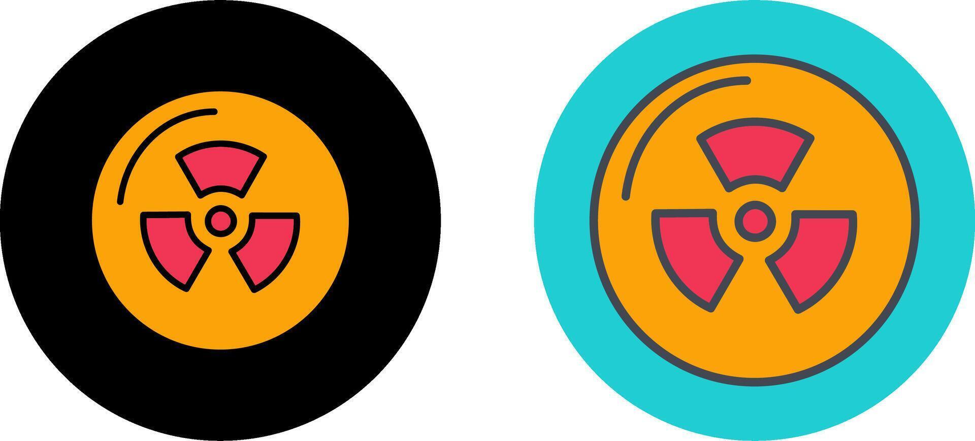 Radiation Icon Design vector