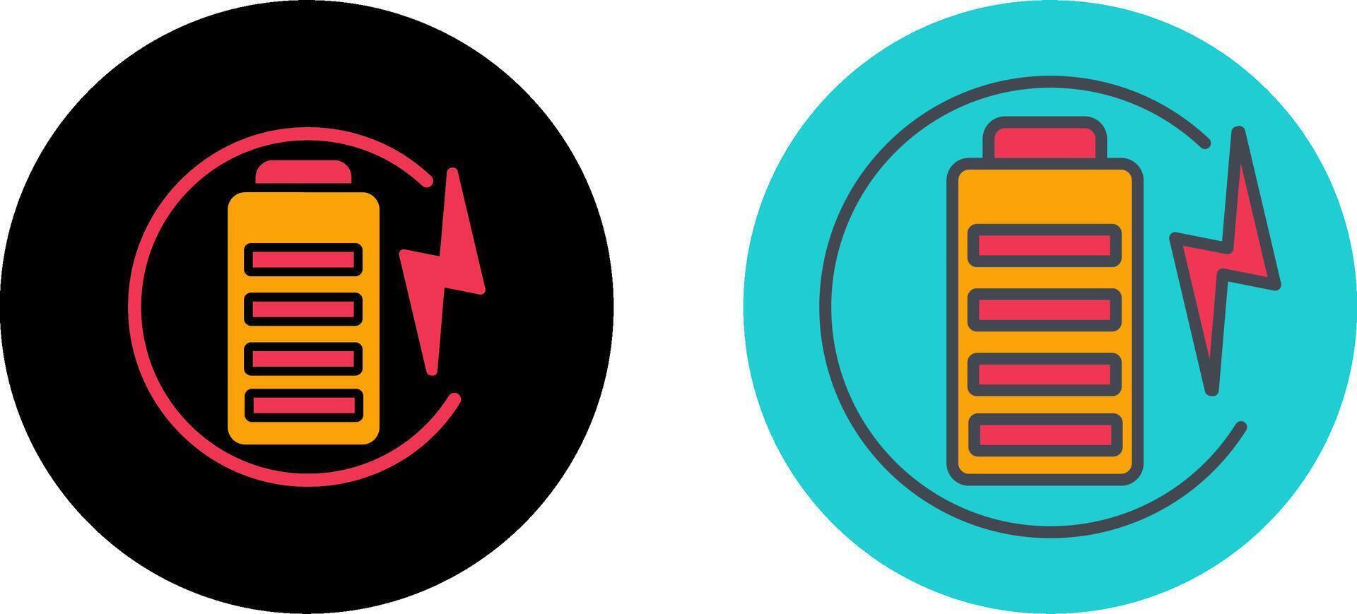 Charge Battery Icon Design vector