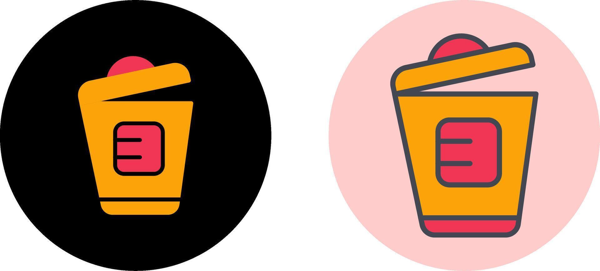 Bin Icon Design vector