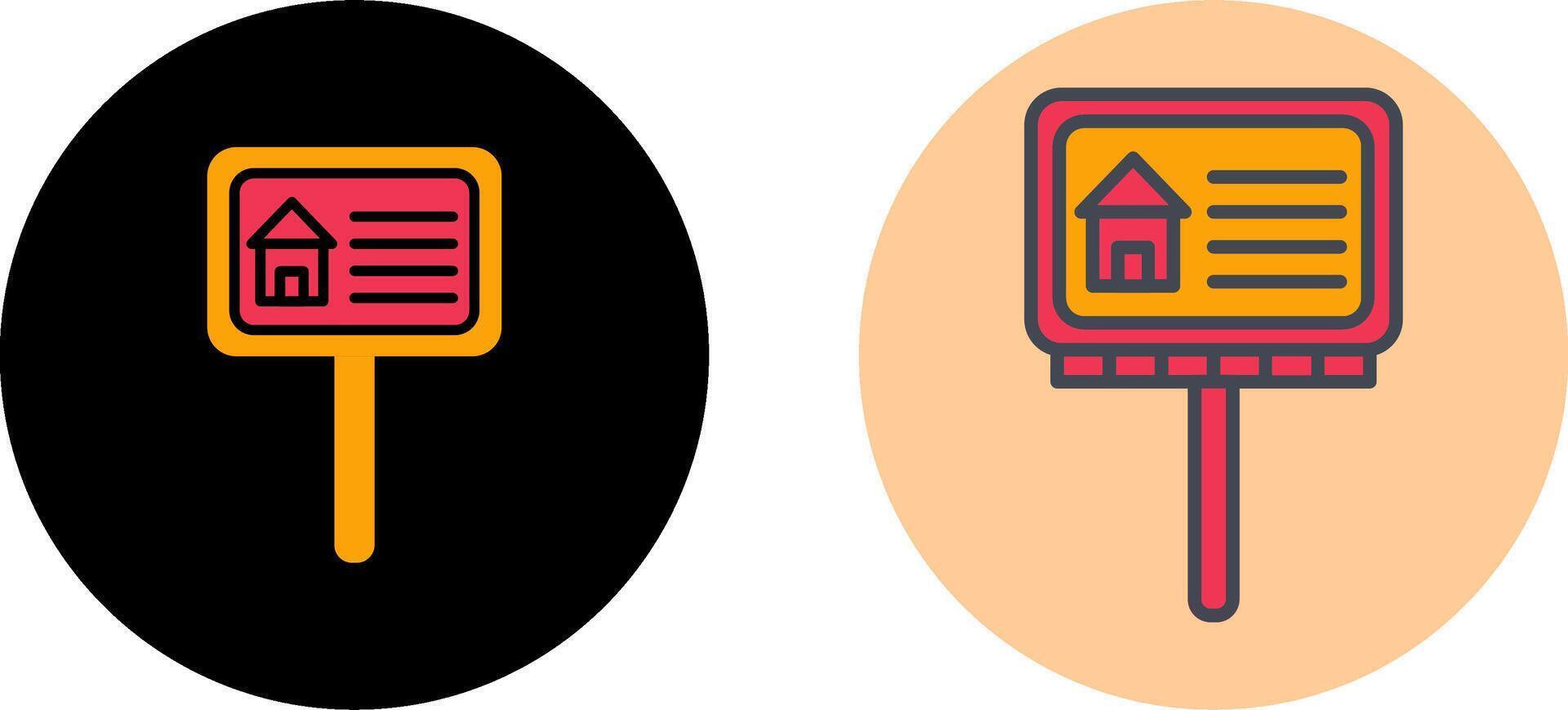 Billboard Icon Design vector
