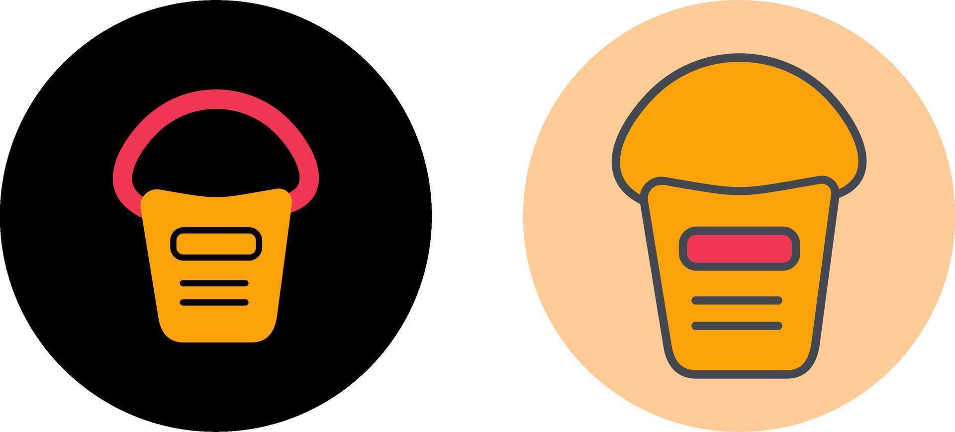Bucket Icon Design vector