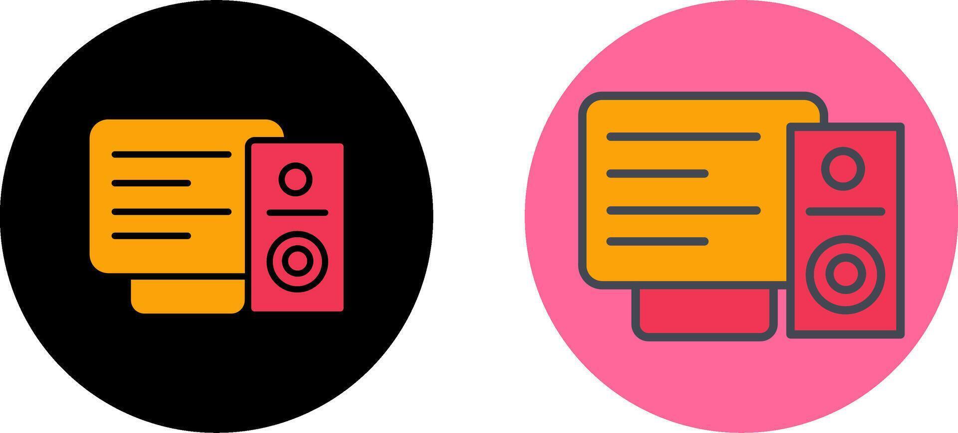 Speaker Icon Design vector