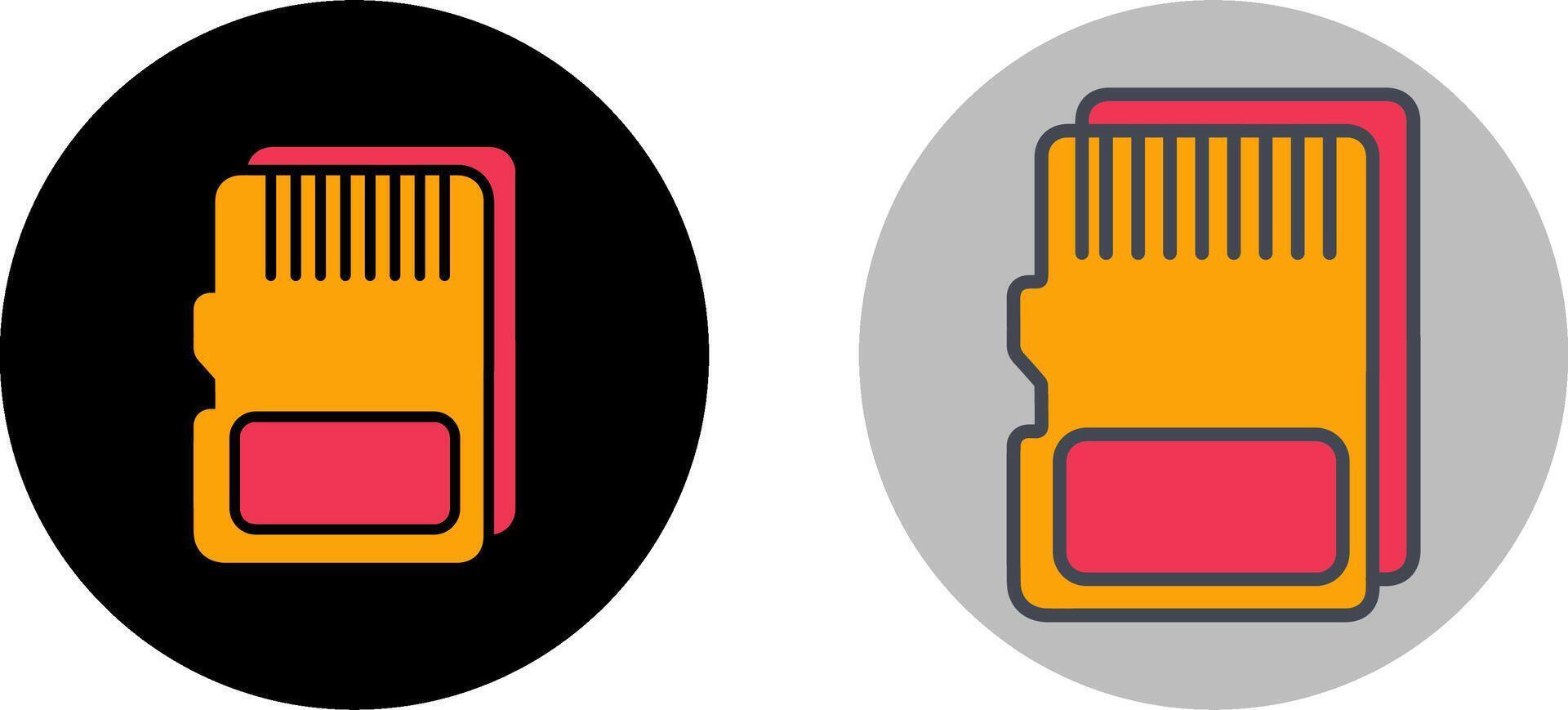 SD Card Icon Design vector