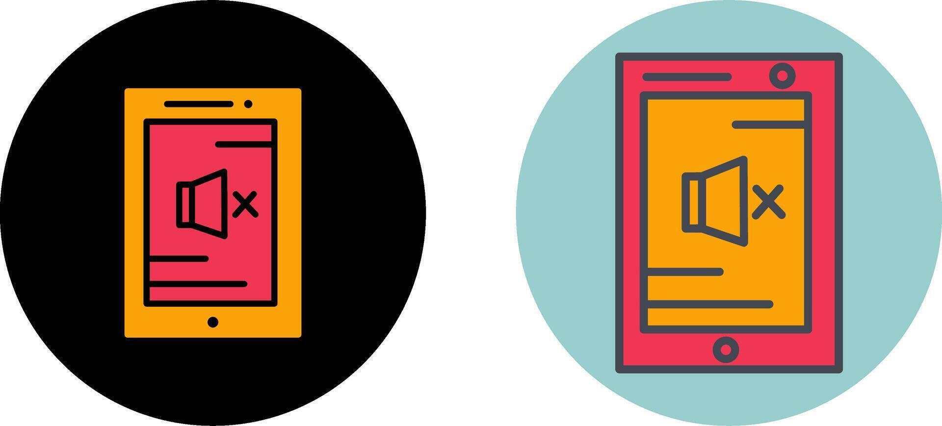 Volume Mute Icon Design vector
