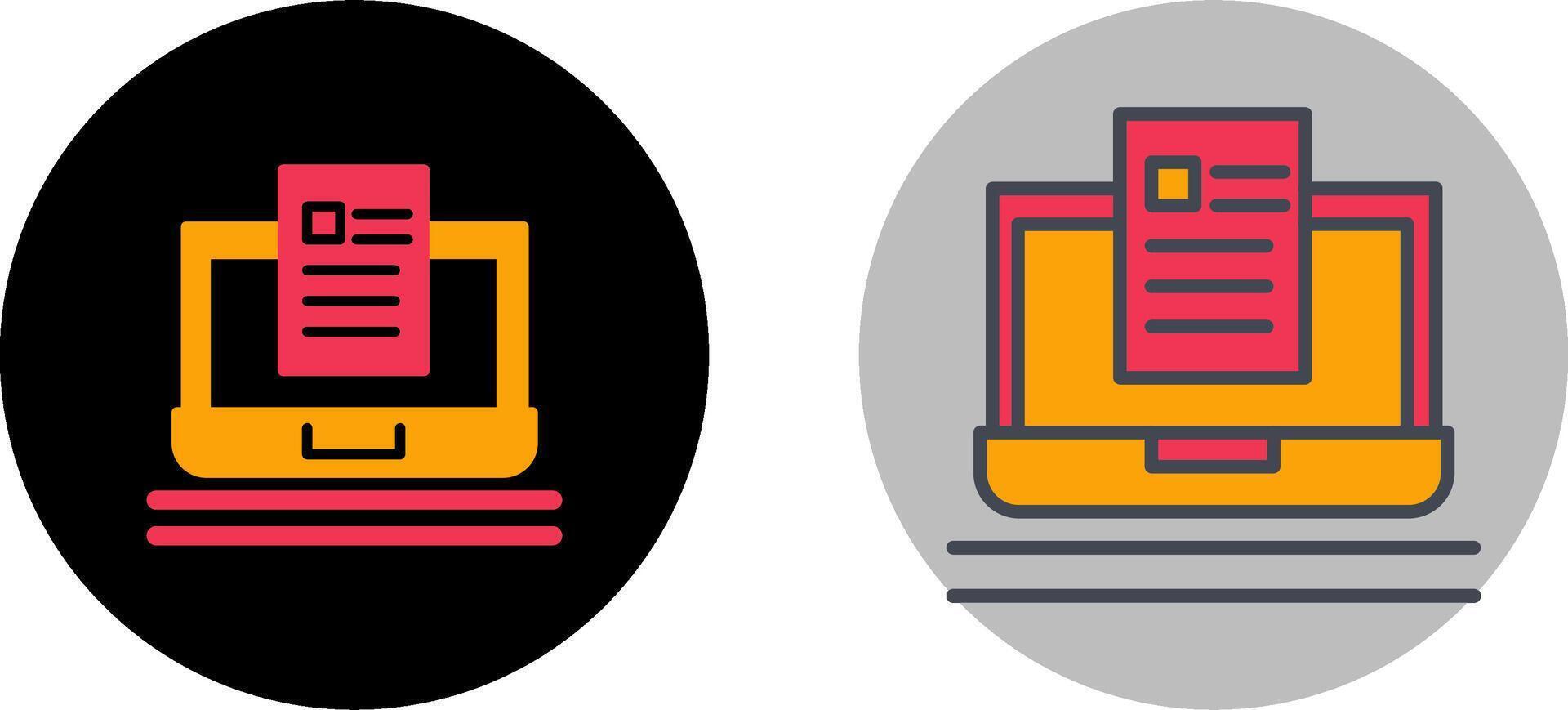 Blog Icon Design vector