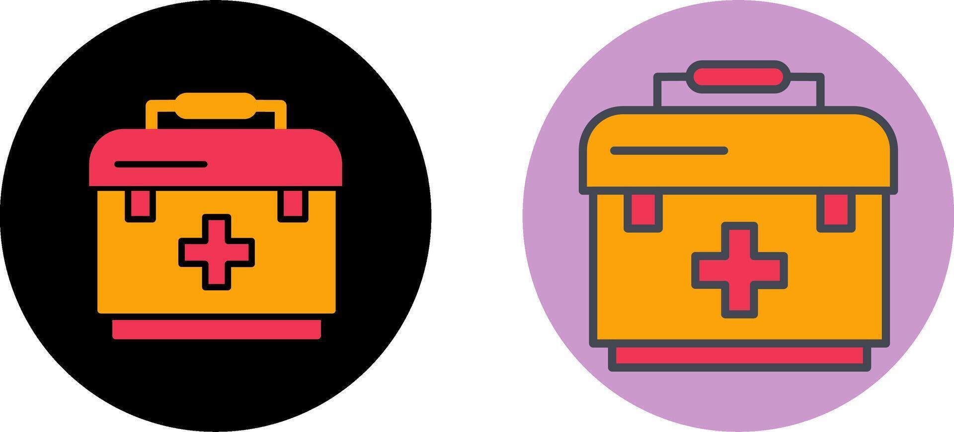 First Aid Bag Icon Design vector