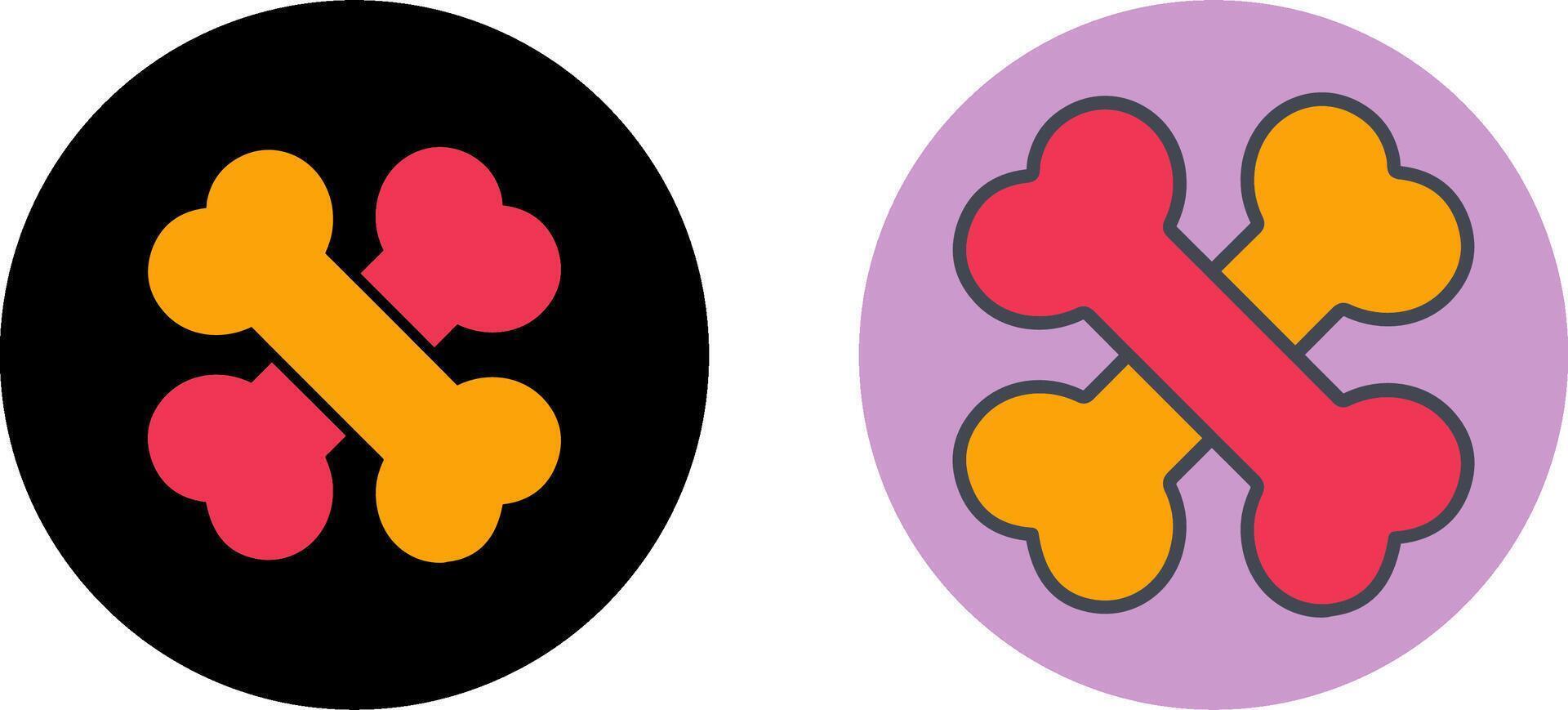 Bone Icon Design vector